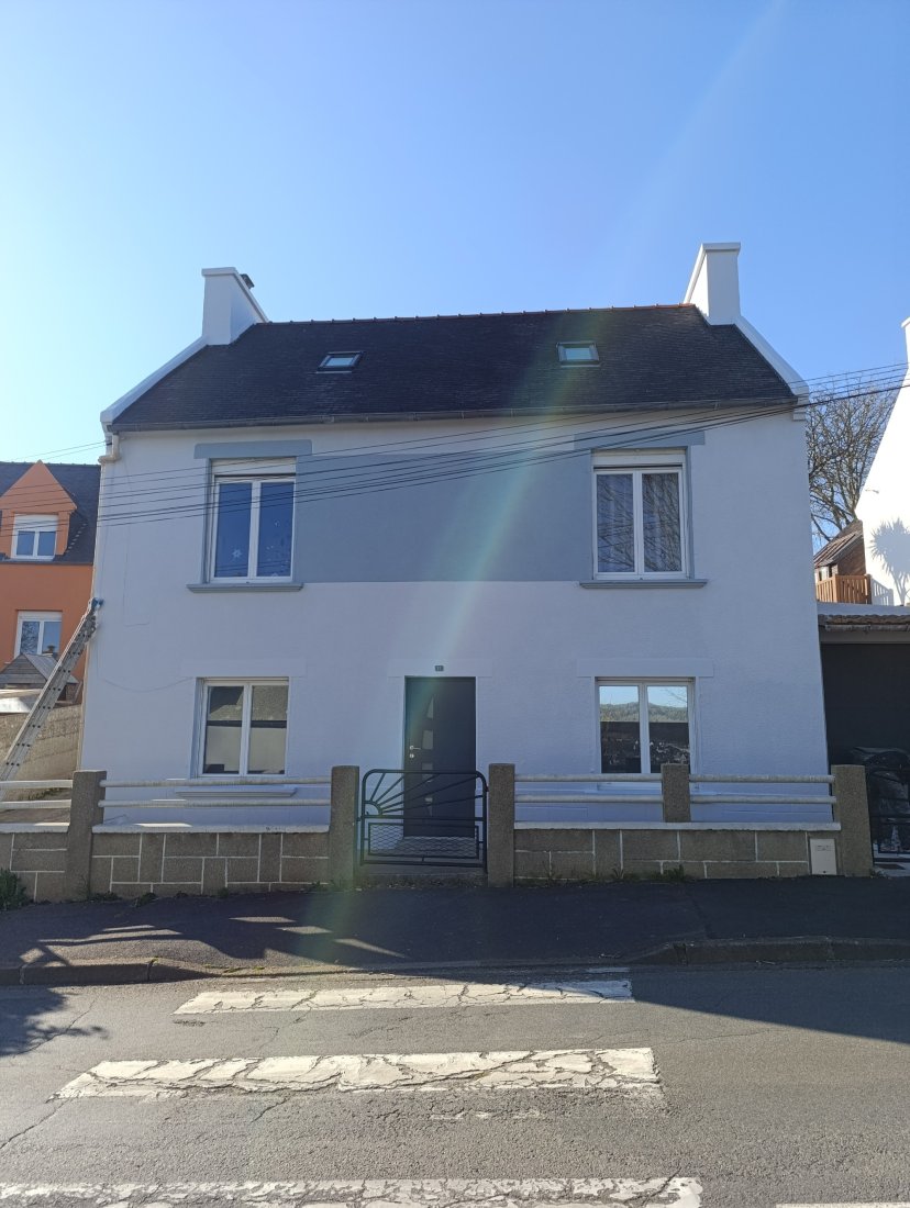 Façade rénovée Plabennec